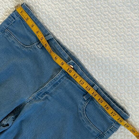 &Denim Women’s Jeans Factory Faded Stretch High Waisted Size 16 Plus - Picture 4 of 10